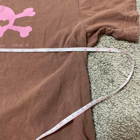 Pink and brown skull tee - Picture 3 of 6
